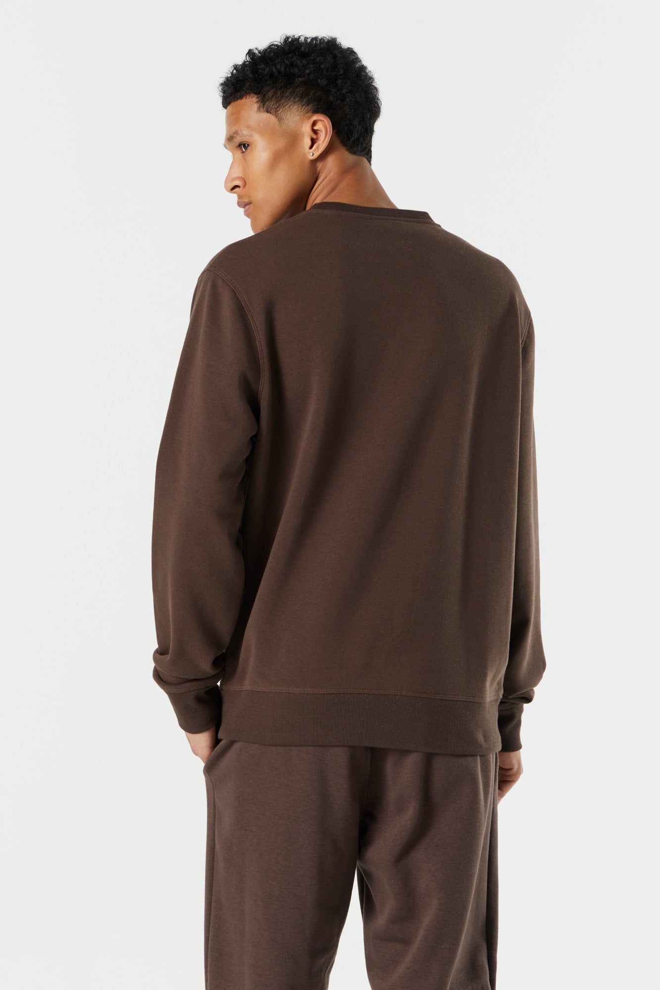 Solid Colored Fleece Sweatshirt sold by Charlotte Russe product image thumbnail 5