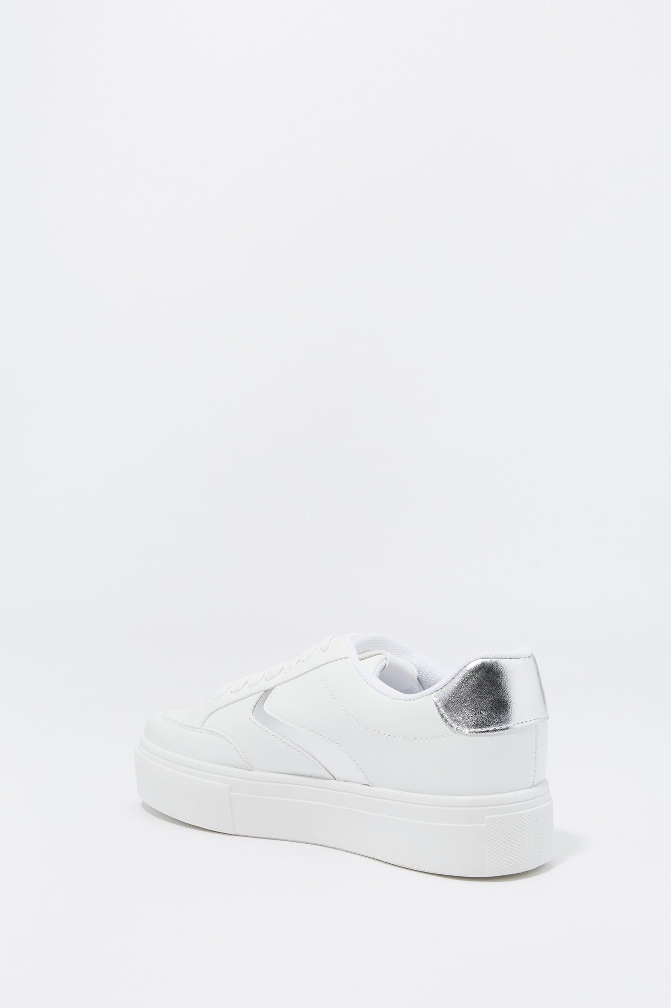 White Platform Lace Up Sneaker sold by Charlotte Russe product image thumbnail 5