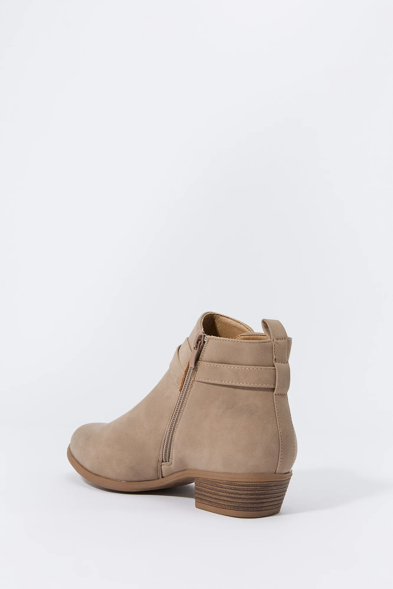 Faux Suede Buckled Chelsea Booties sold by Charlotte Russe product image thumbnail 3