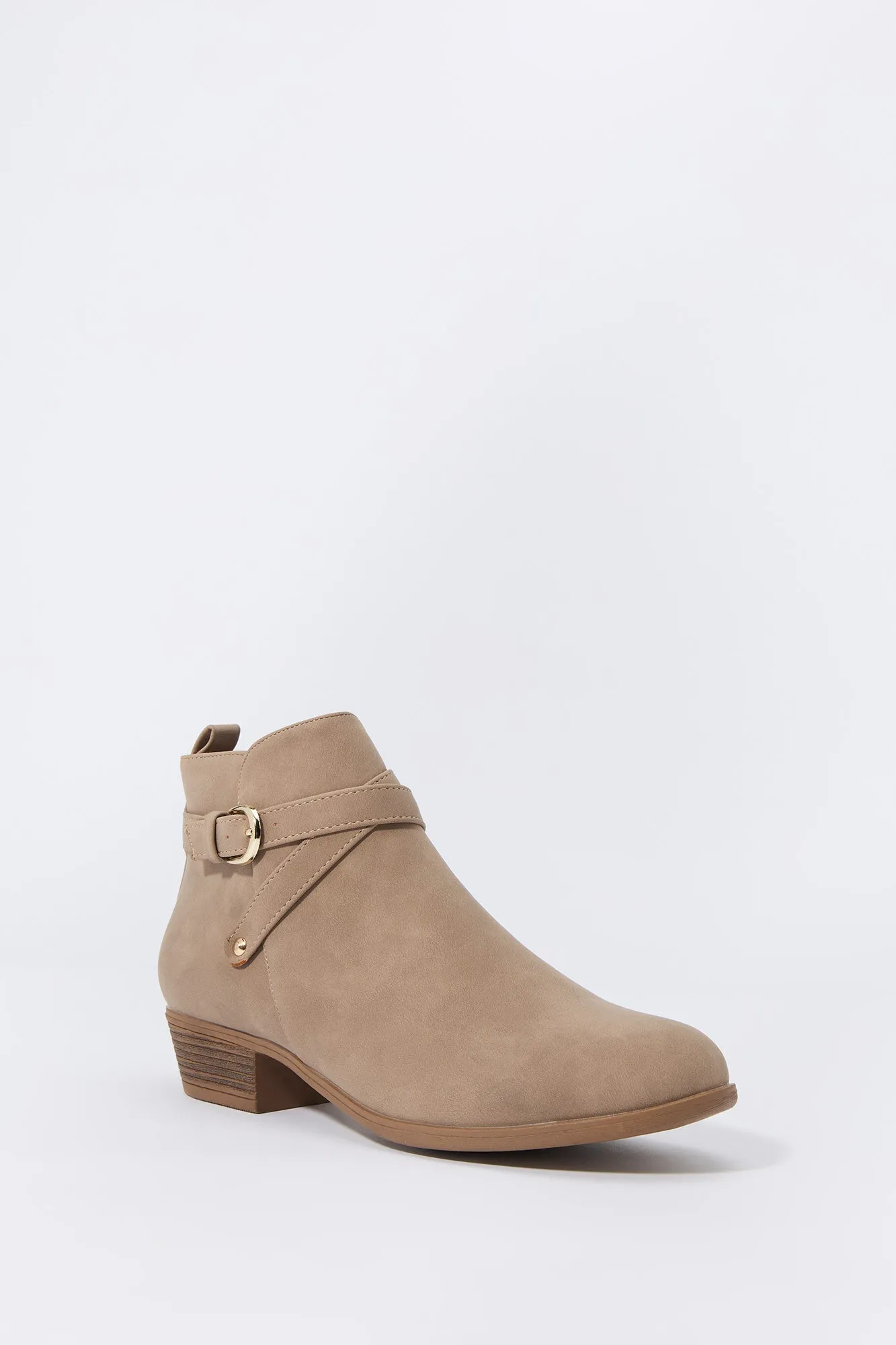 Faux Suede Buckled Chelsea Booties sold by Charlotte Russe product image thumbnail 2