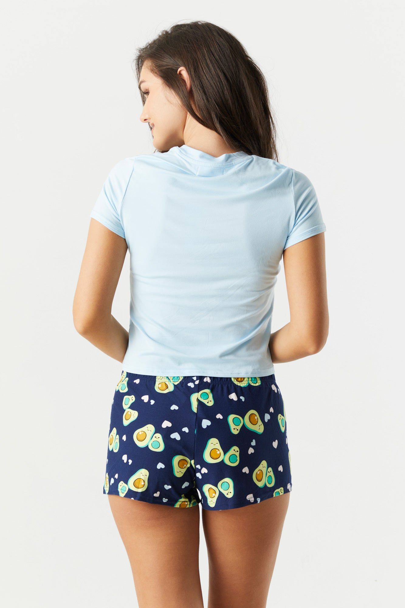 Avocado Graphic 3 Piece Pajama Set sold by Charlotte Russe product image thumbnail 2