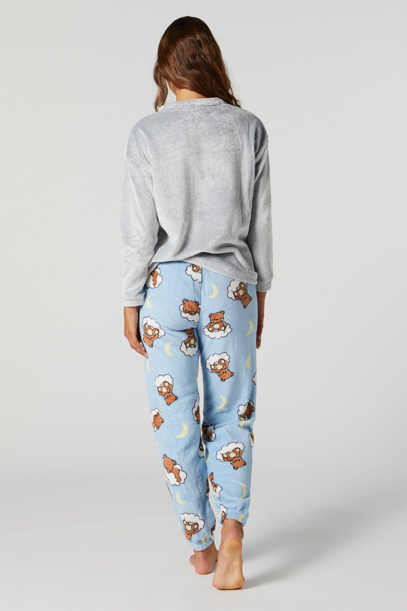 Beary Sleepy Plush 2 Piece Pajama Set sold by Charlotte Russe product image thumbnail 3