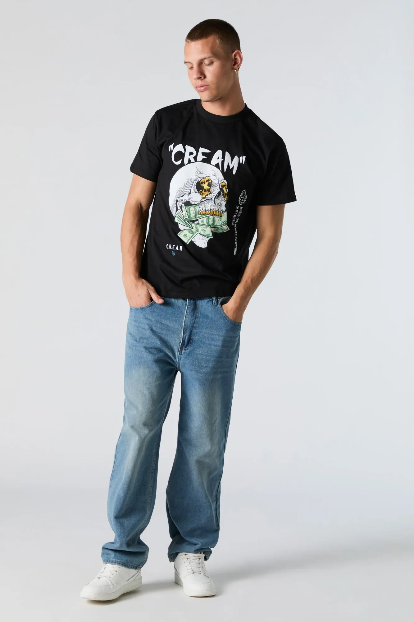 Cream Graphic T-Shirt sold by Charlotte Russe product image thumbnail 3