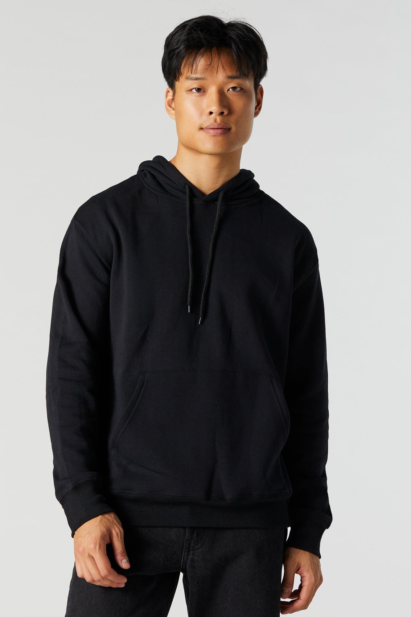 Solid Fleece Hoodie sold by Charlotte Russe product image thumbnail 5