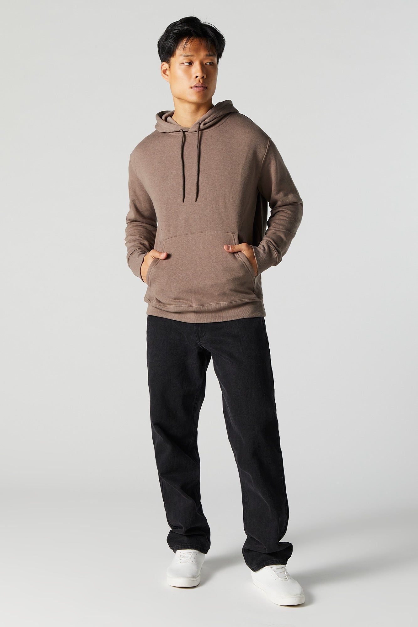 Solid Fleece Hoodie sold by Charlotte Russe product image thumbnail 4