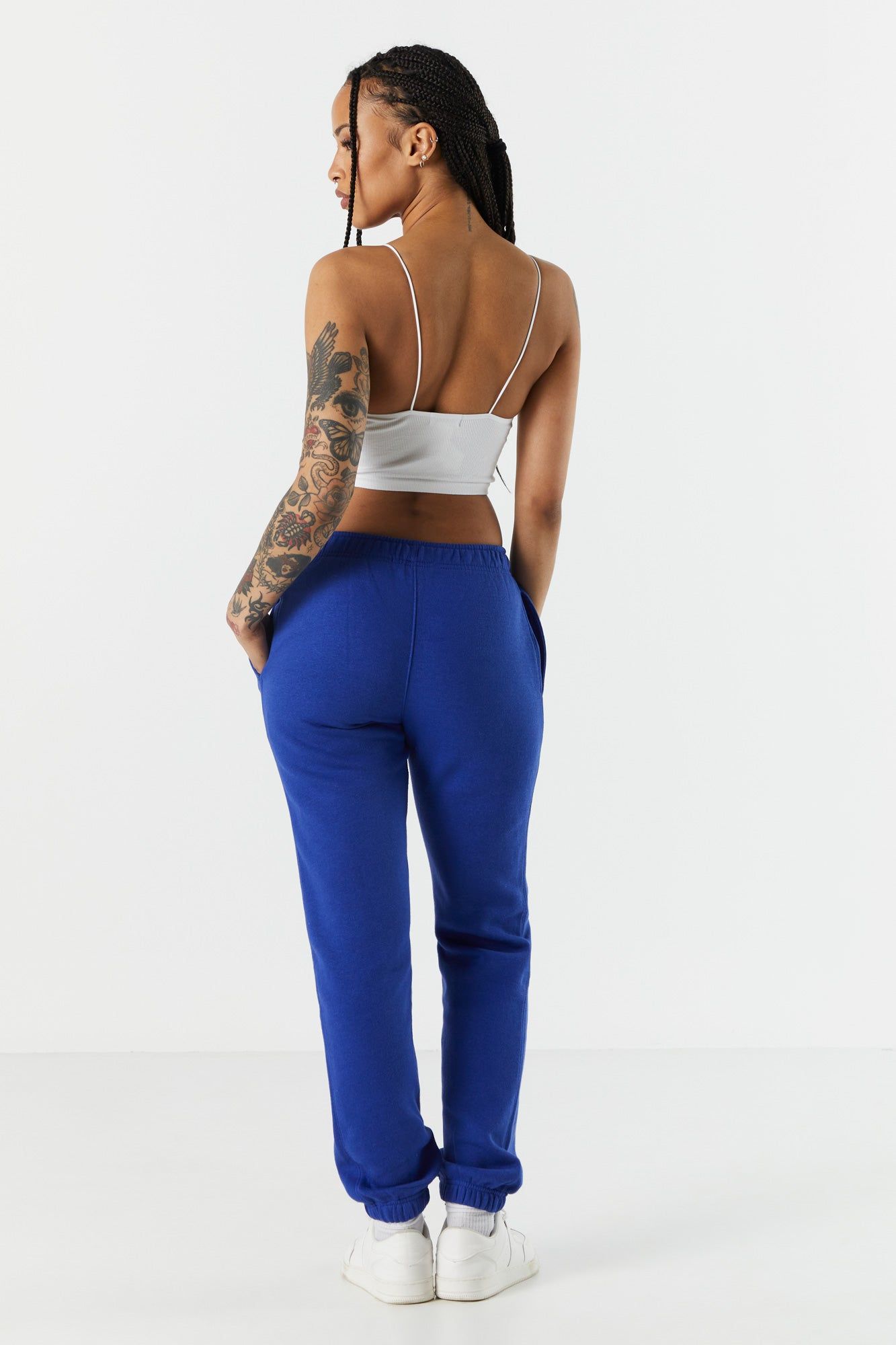 Coloured Fleece Jogger sold by Charlotte Russe product image thumbnail 3