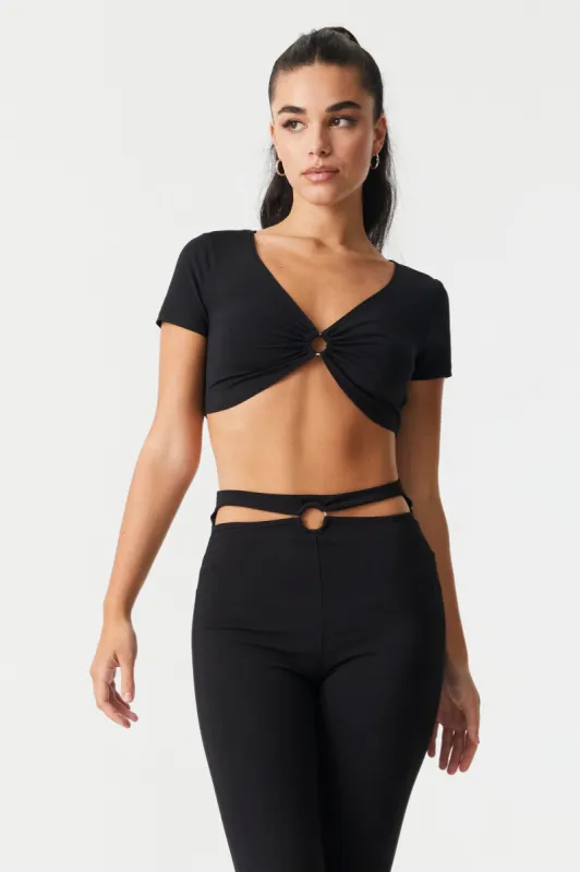 O-Ring Crop Top sold by Charlotte Russe