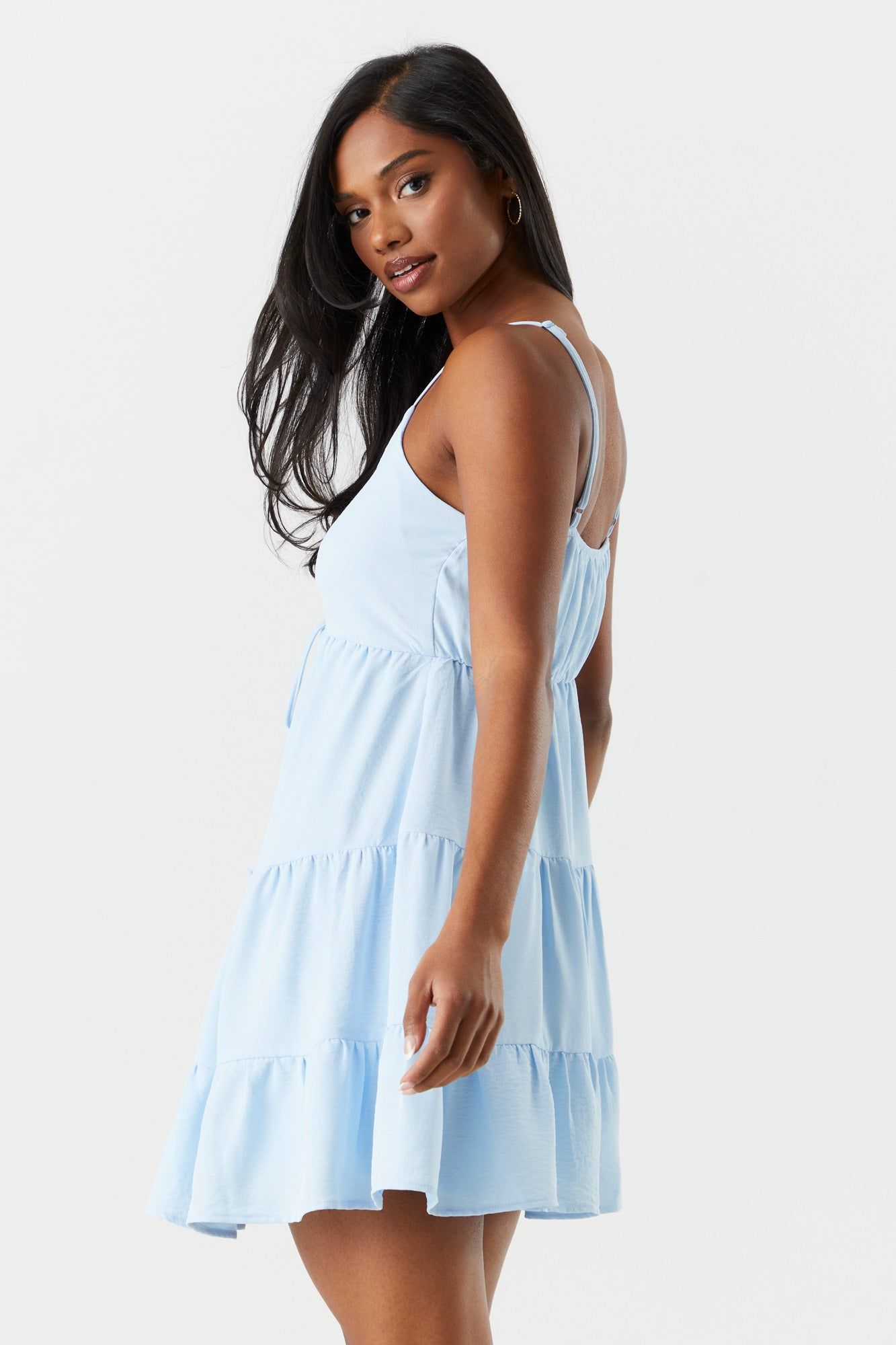 Tiered V-Neck Dress sold by Charlotte Russe product image thumbnail 11
