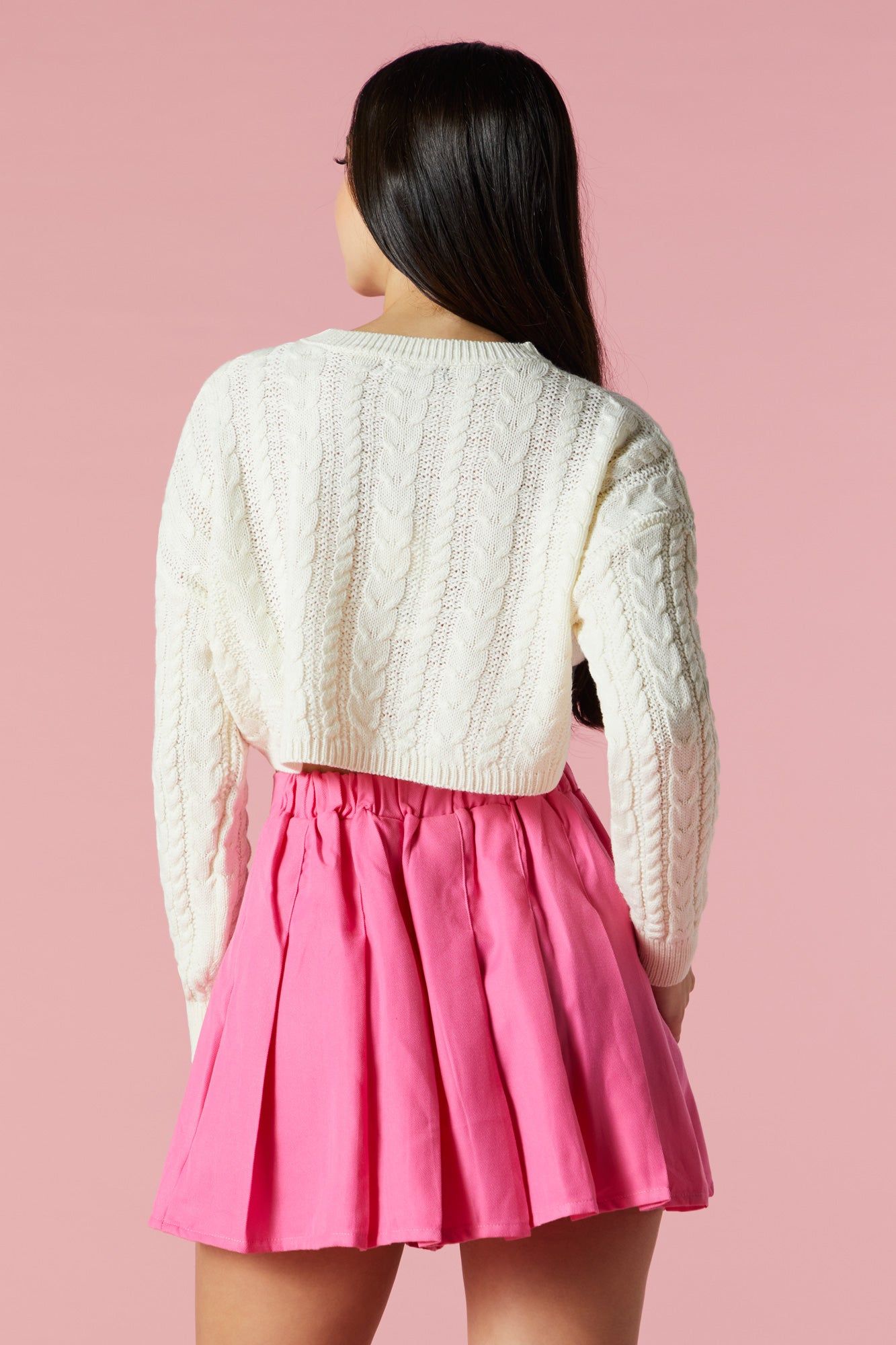 Twill Pleated Skirt sold by Charlotte Russe product image thumbnail 3