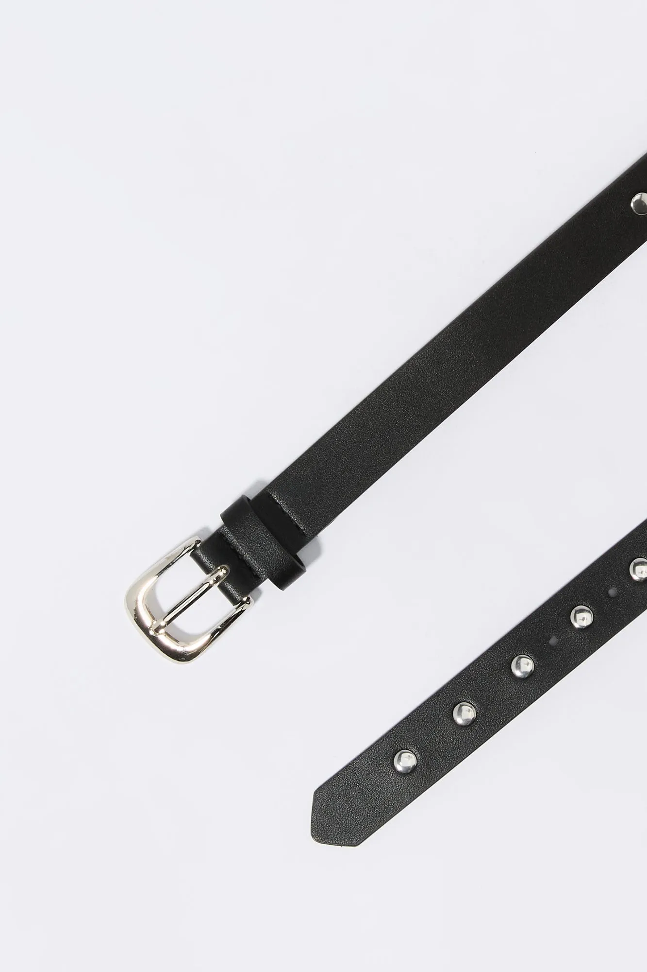 Studded Faux Leather Belt sold by Charlotte Russe product image thumbnail 2