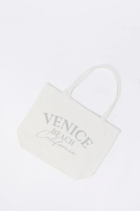 Venice Beach Graphic Tote Bag sold by Charlotte Russe