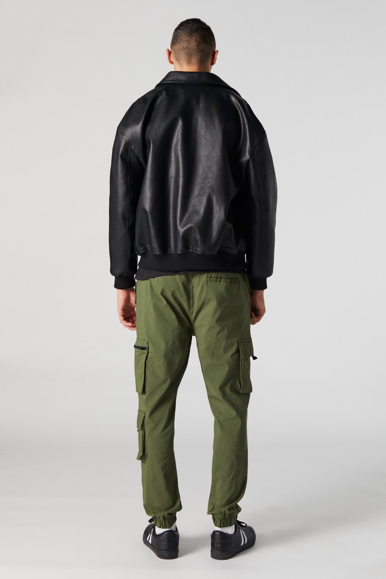 Multi Pocket Green Cargo Jogger sold by Charlotte Russe product image thumbnail 3