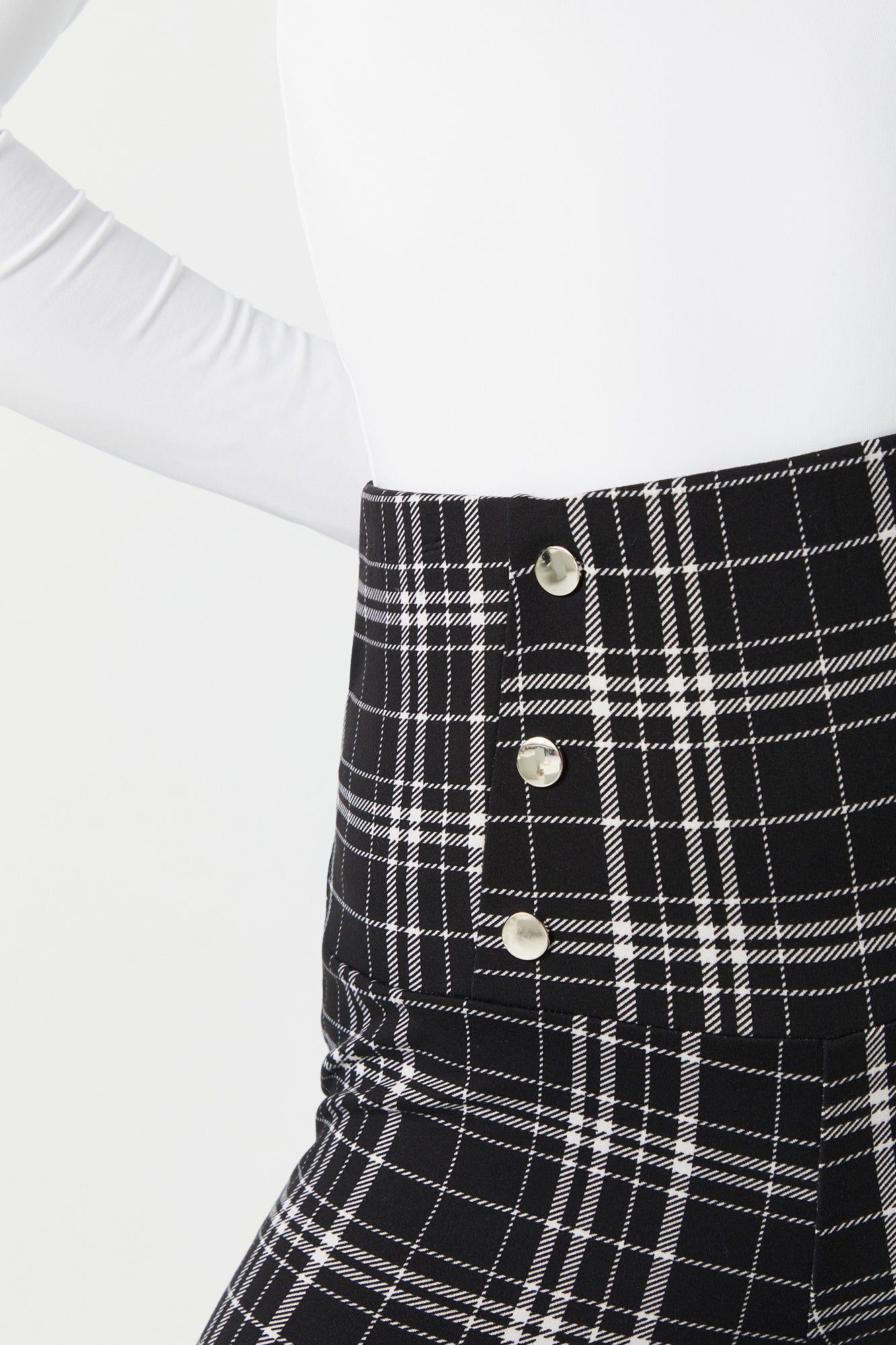 Plaid Button Legging sold by Charlotte Russe product image thumbnail 4