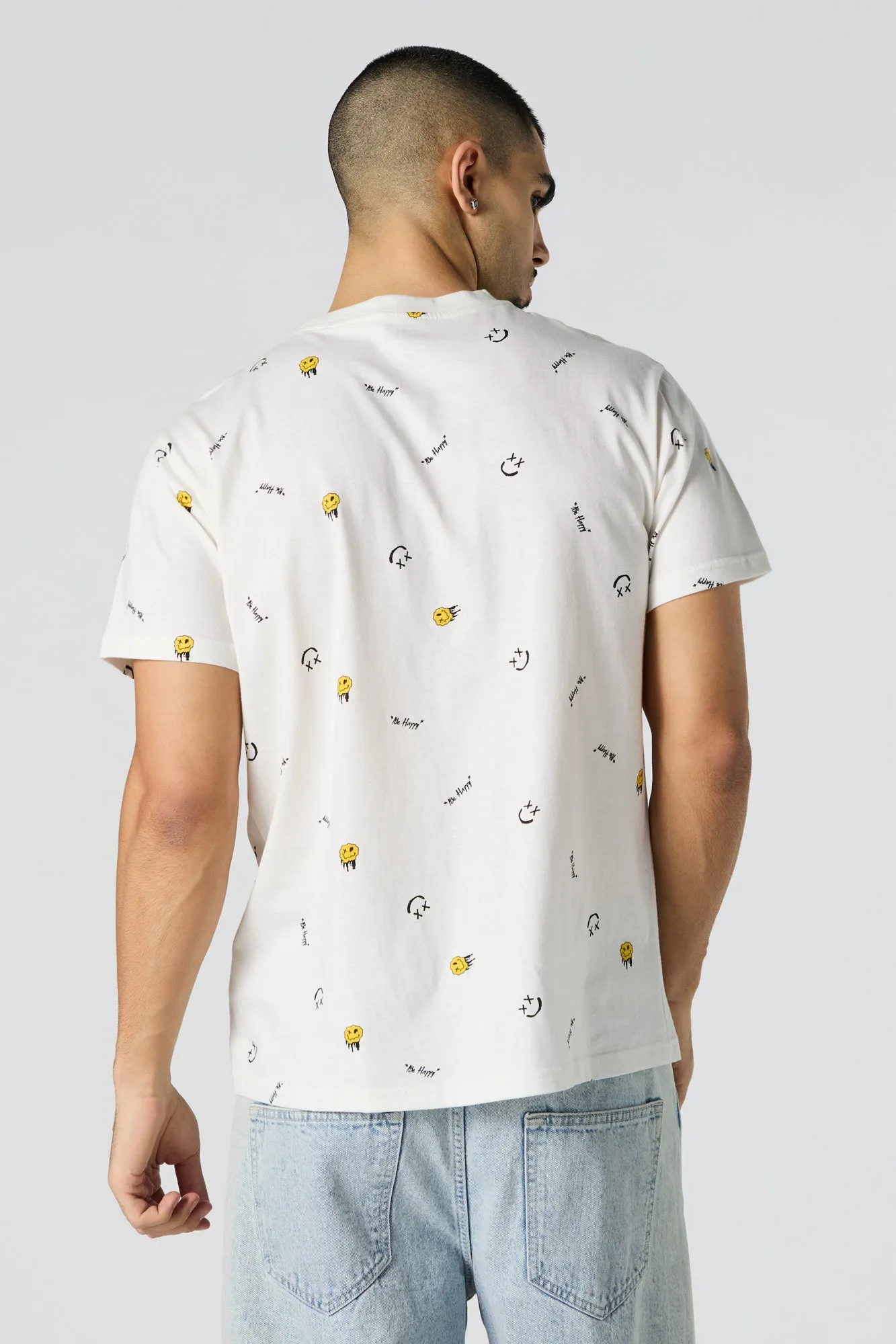 Be Happy Print T-Shirt sold by Charlotte Russe product image thumbnail 2