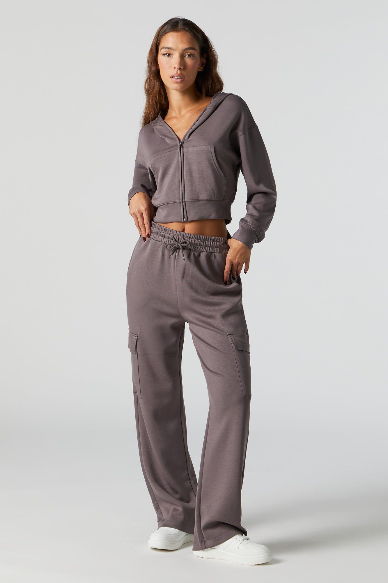 Active Wide Leg Cargo Pant sold by Charlotte Russe product image thumbnail 4