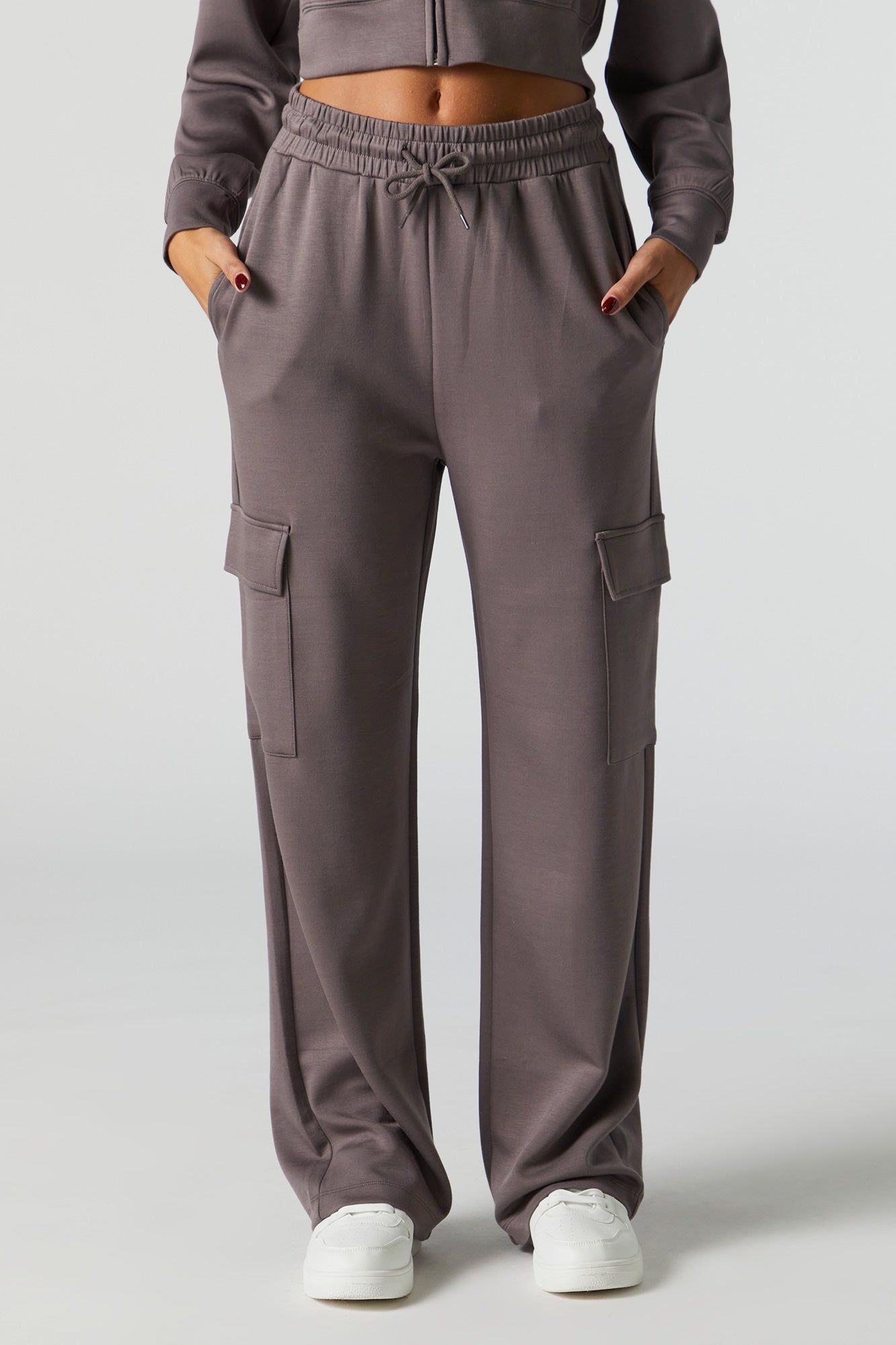 Active Wide Leg Cargo Pant sold by Charlotte Russe product image thumbnail 2