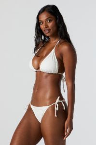 Crochet Triangle Bikini Top sold by Charlotte Russe