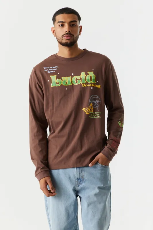 Lucid Dreaming Graphic Long Sleeve Top sold by Charlotte Russe