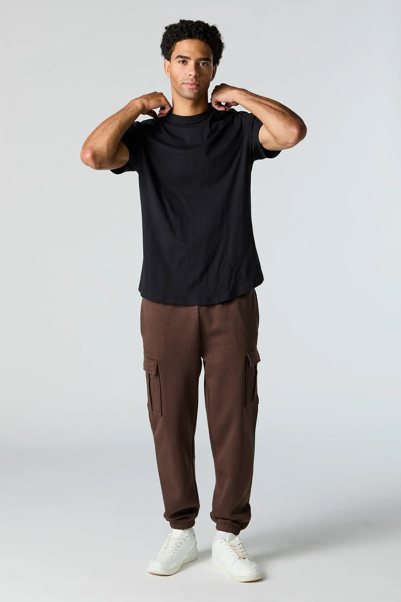 Fleece Cargo Jogger sold by Charlotte Russe product image thumbnail 2