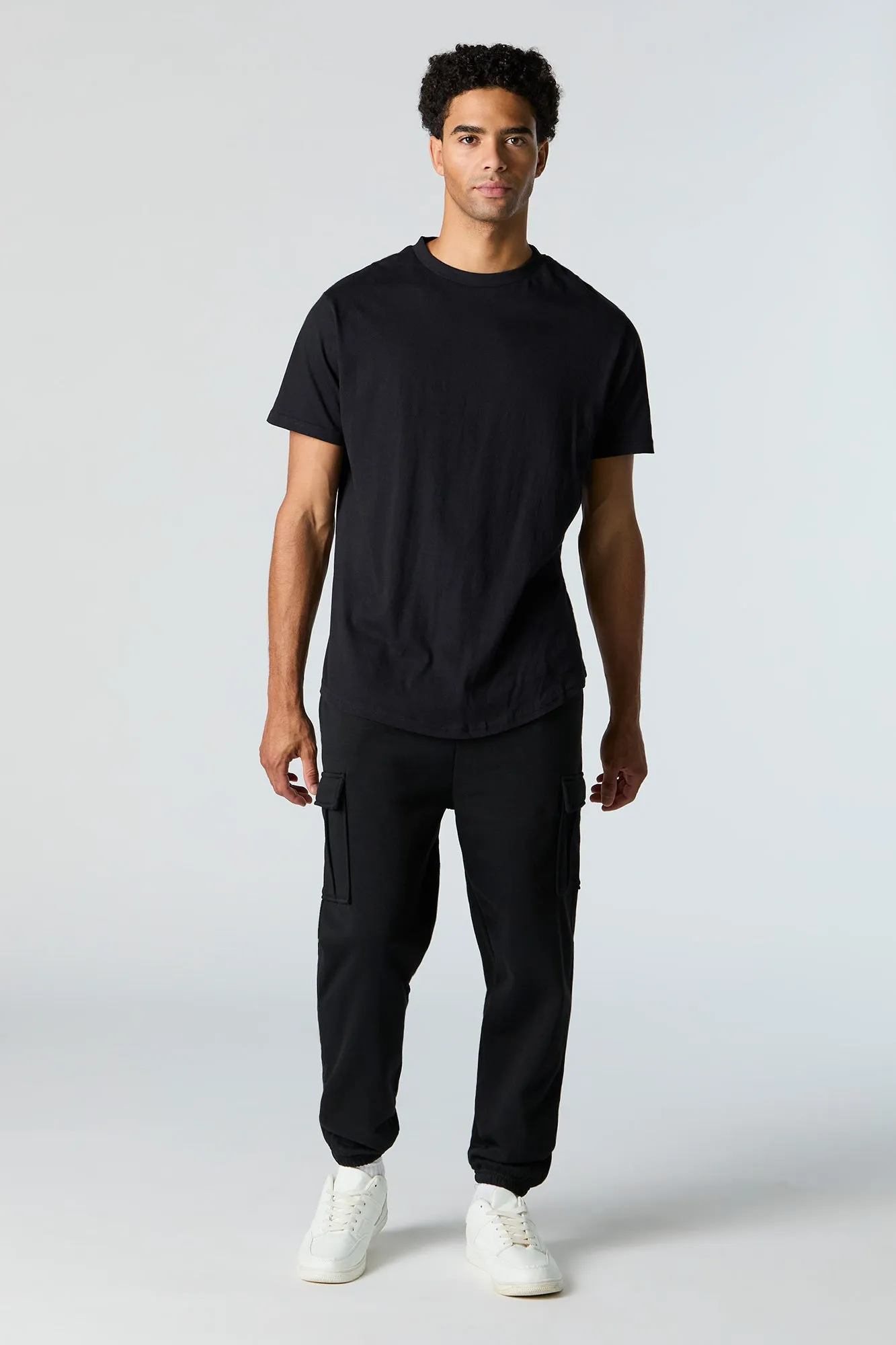 Fleece Cargo Jogger sold by Charlotte Russe product image thumbnail 5