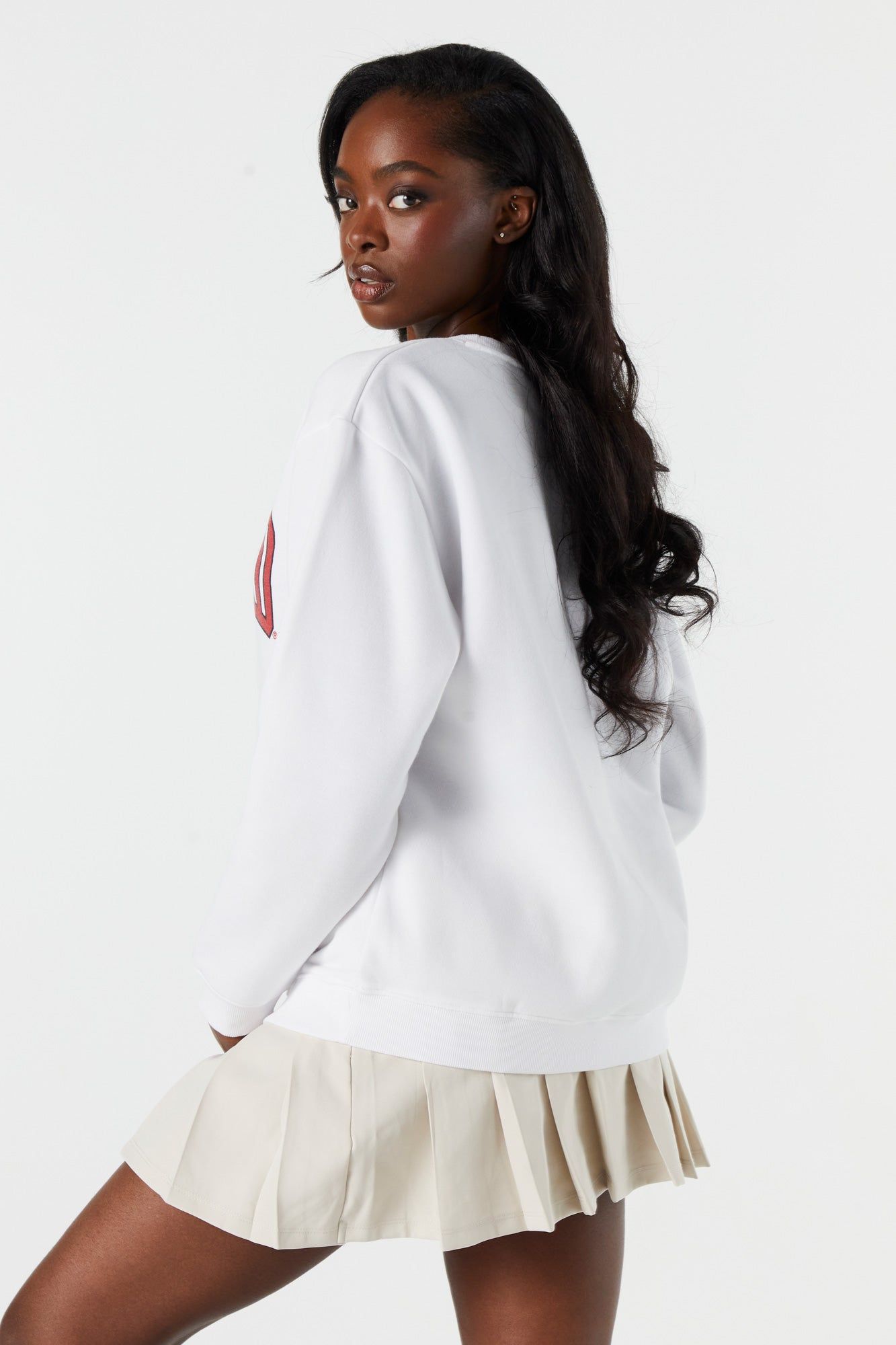 Harvard Graphic Fleece Sweatshirt sold by Charlotte Russe product image thumbnail 2