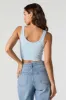 Seamless Ribbed V-Neck Tank with Built-In Bra Cups sold by Charlotte Russe