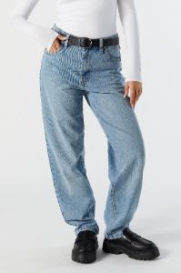 High Rise Medium Wash Straight Leg Jean sold by Charlotte Russe