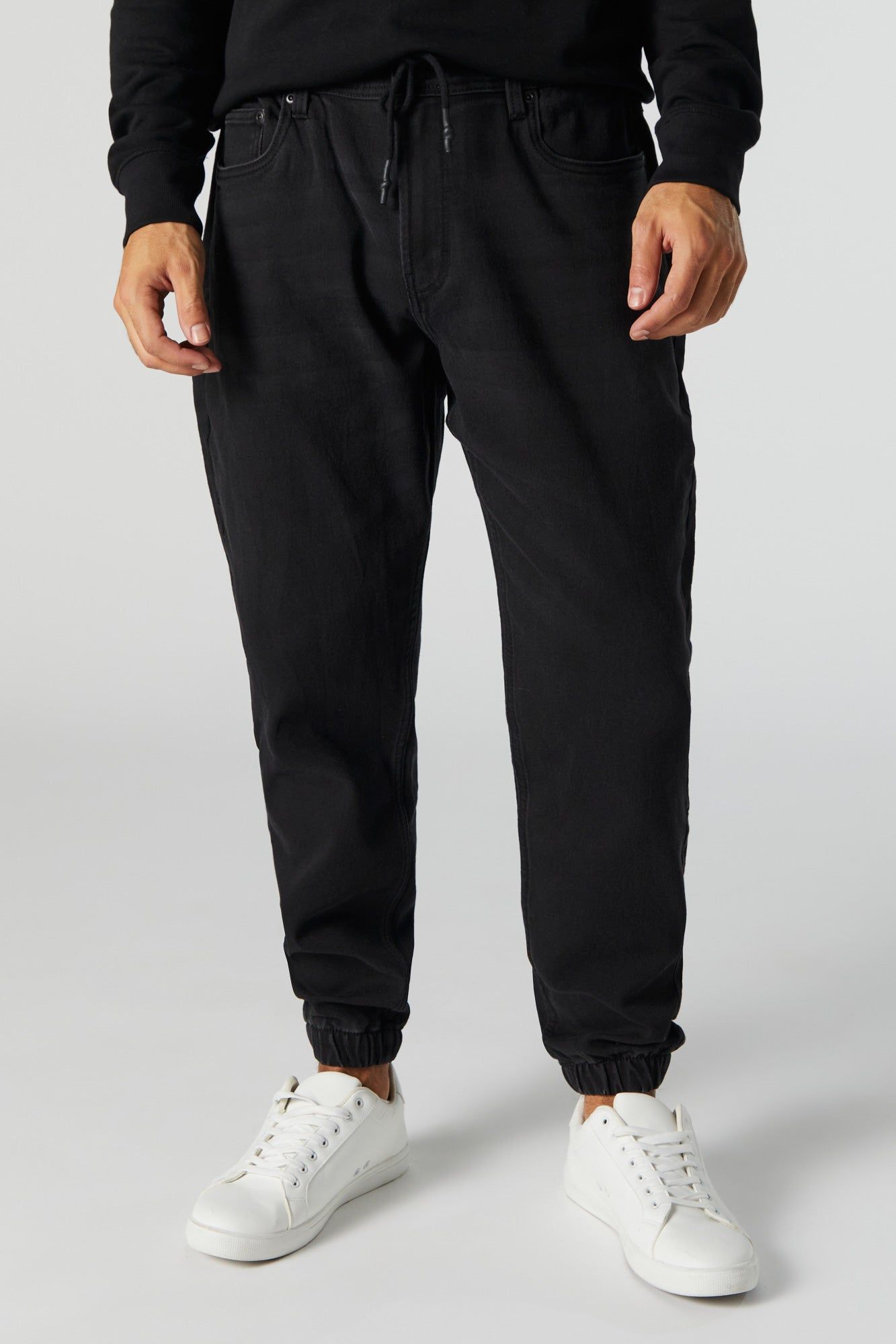 Drawstring Denim Jogger sold by Charlotte Russe product image thumbnail 3