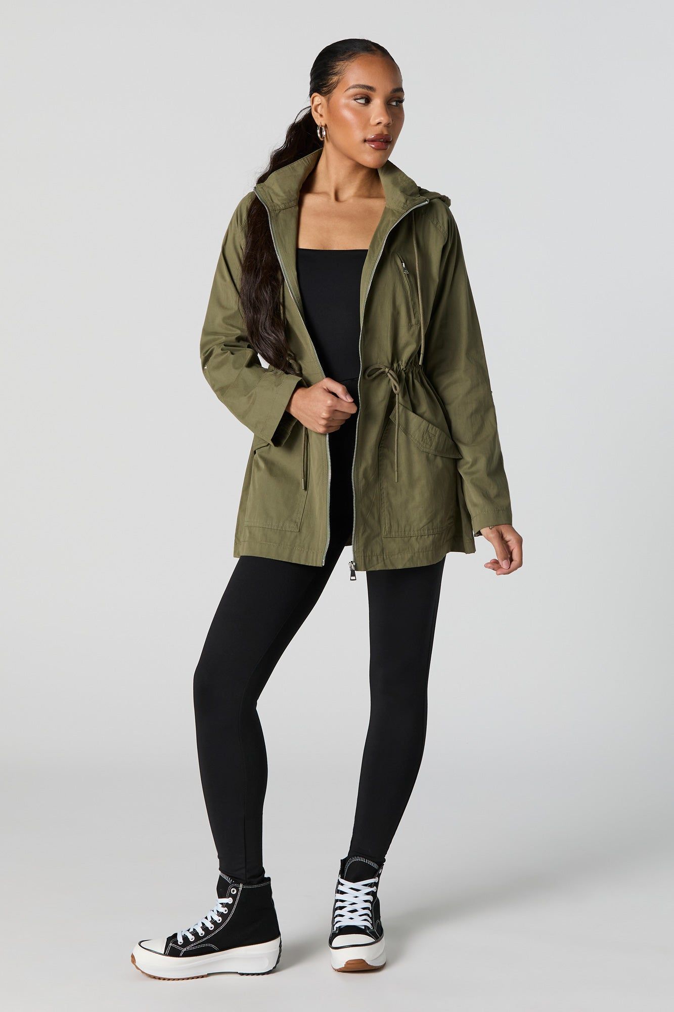 Lightweight Anorak Jacket sold by Charlotte Russe product image thumbnail 3