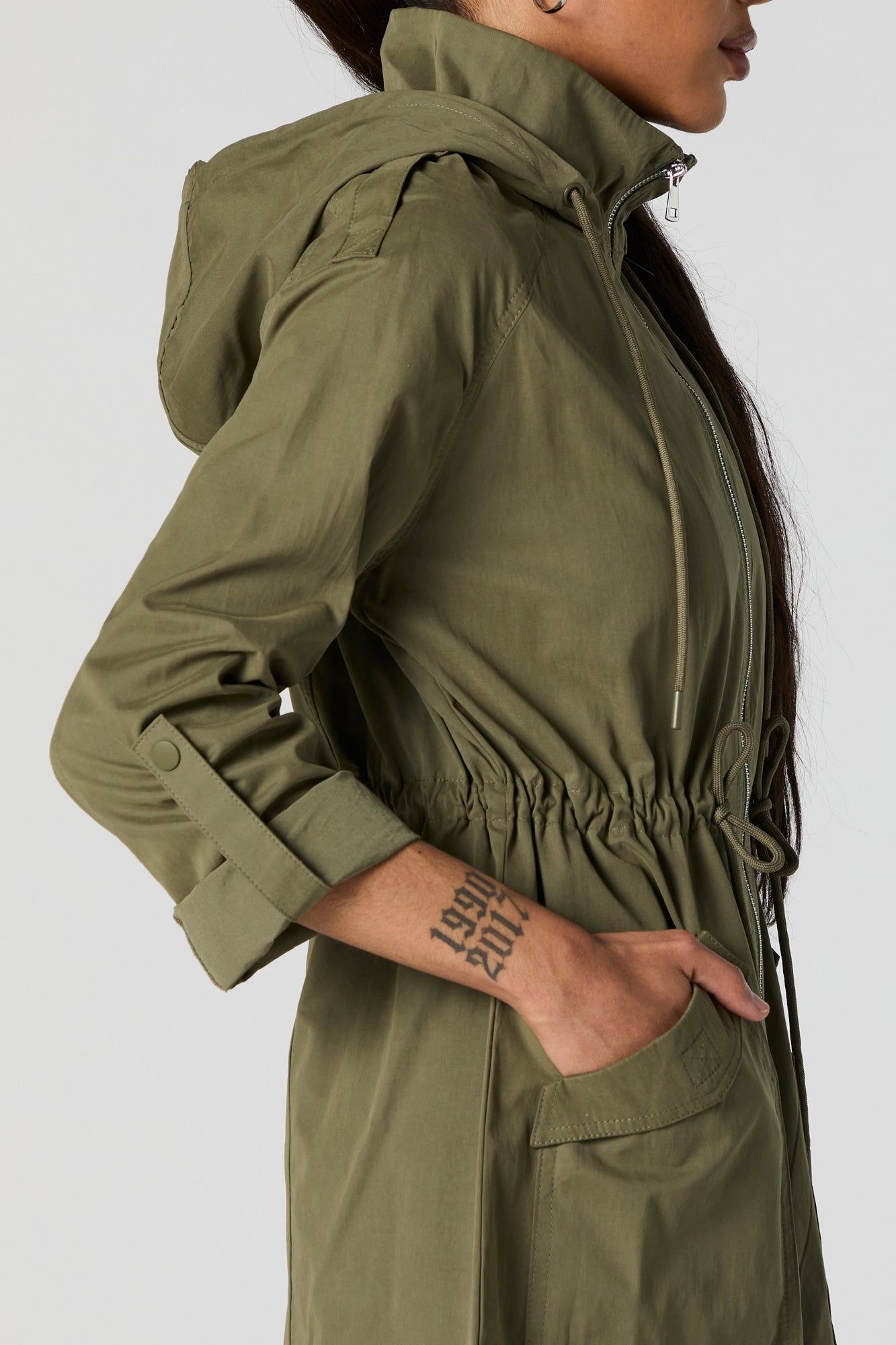 Lightweight Anorak Jacket sold by Charlotte Russe product image thumbnail 4