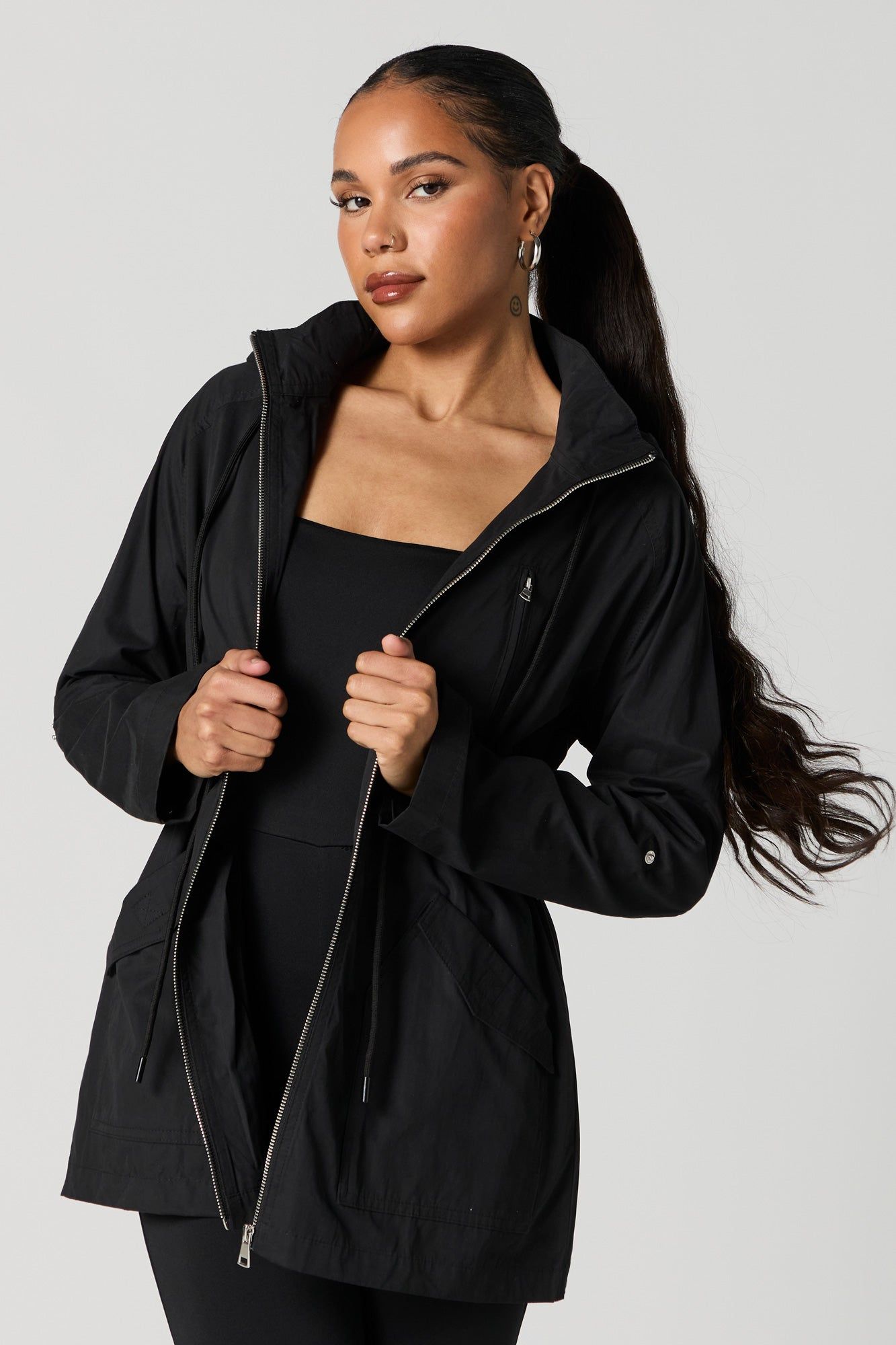 Lightweight Anorak Jacket sold by Charlotte Russe product image thumbnail 5