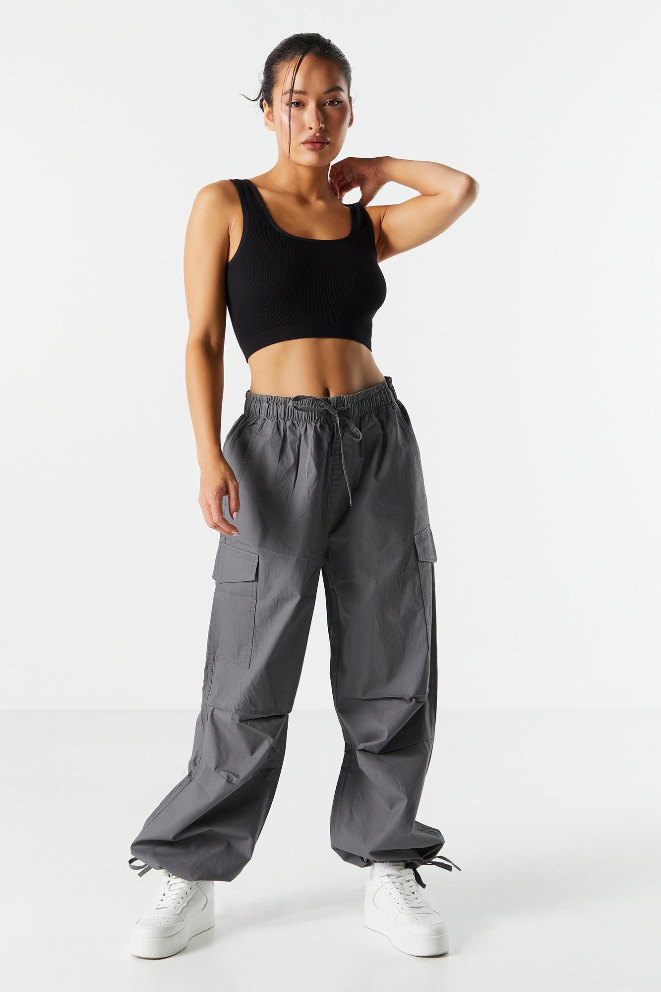 Seamless Square Neck Cropped Tank sold by Charlotte Russe product image thumbnail 3