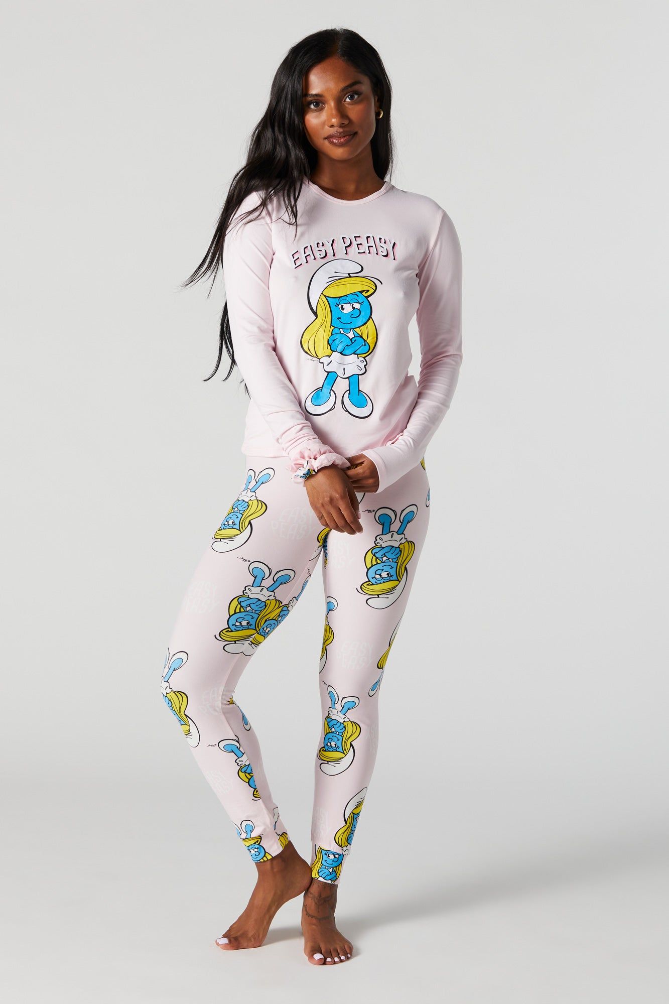 Smurfette Super Soft 2 Piece Pajama Set sold by Charlotte Russe