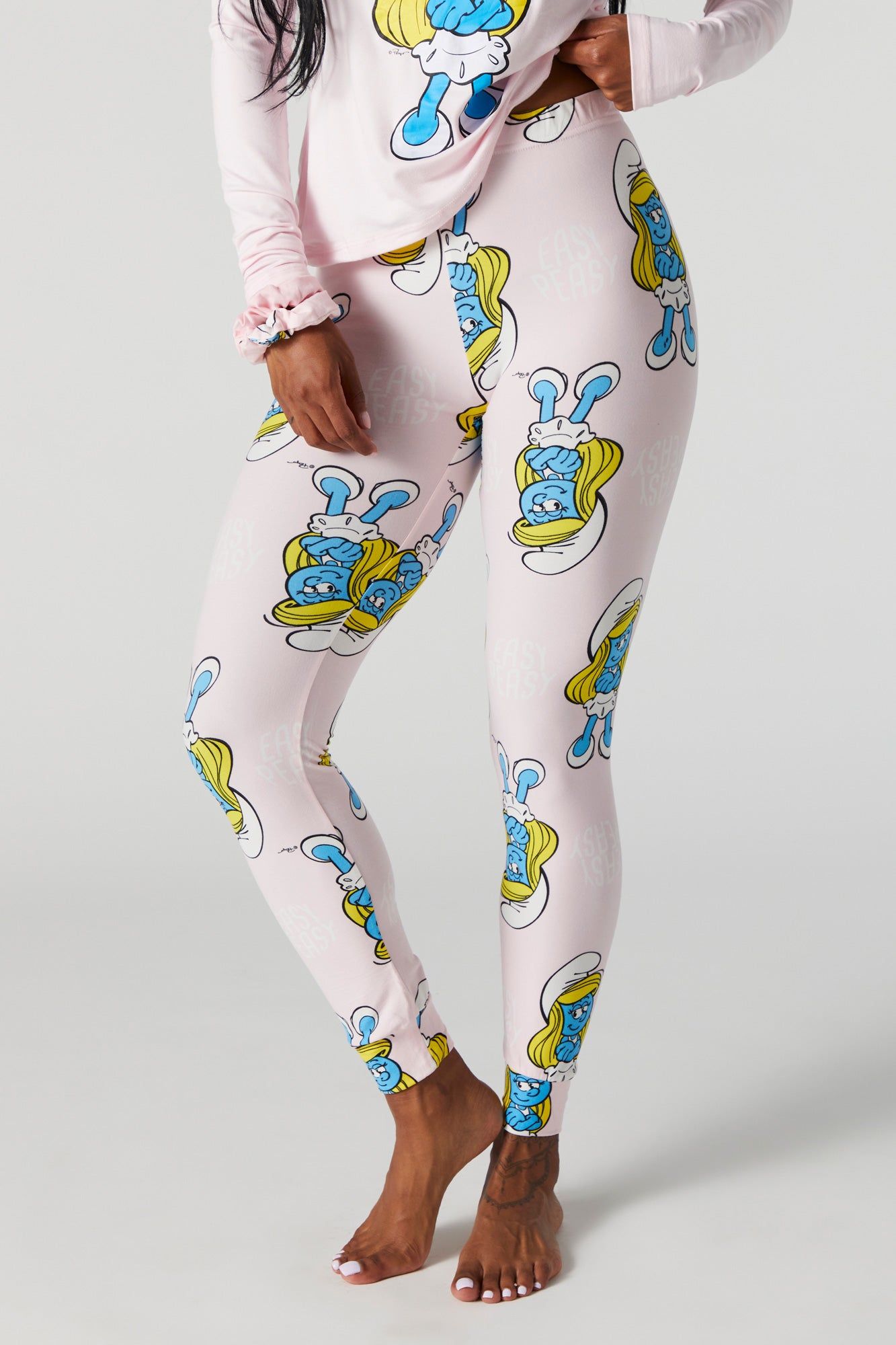 Smurfette Super Soft 2 Piece Pajama Set sold by Charlotte Russe product image thumbnail 5