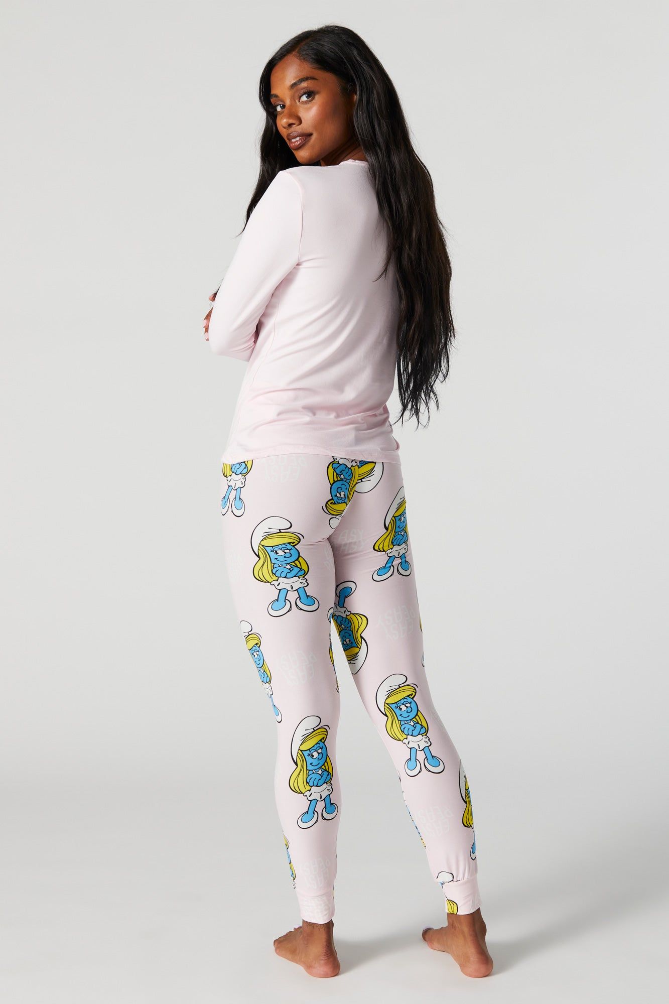 Smurfette Super Soft 2 Piece Pajama Set sold by Charlotte Russe product image thumbnail 4