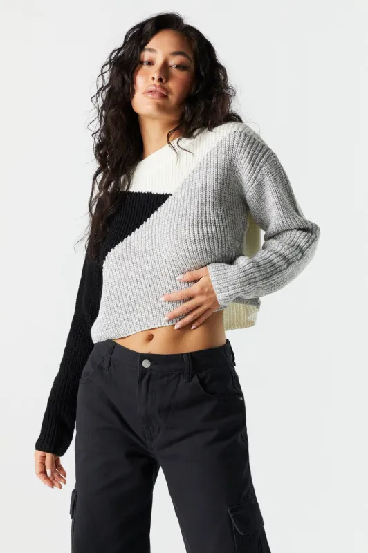 Colorblock Skimmer Sweater sold by Charlotte Russe