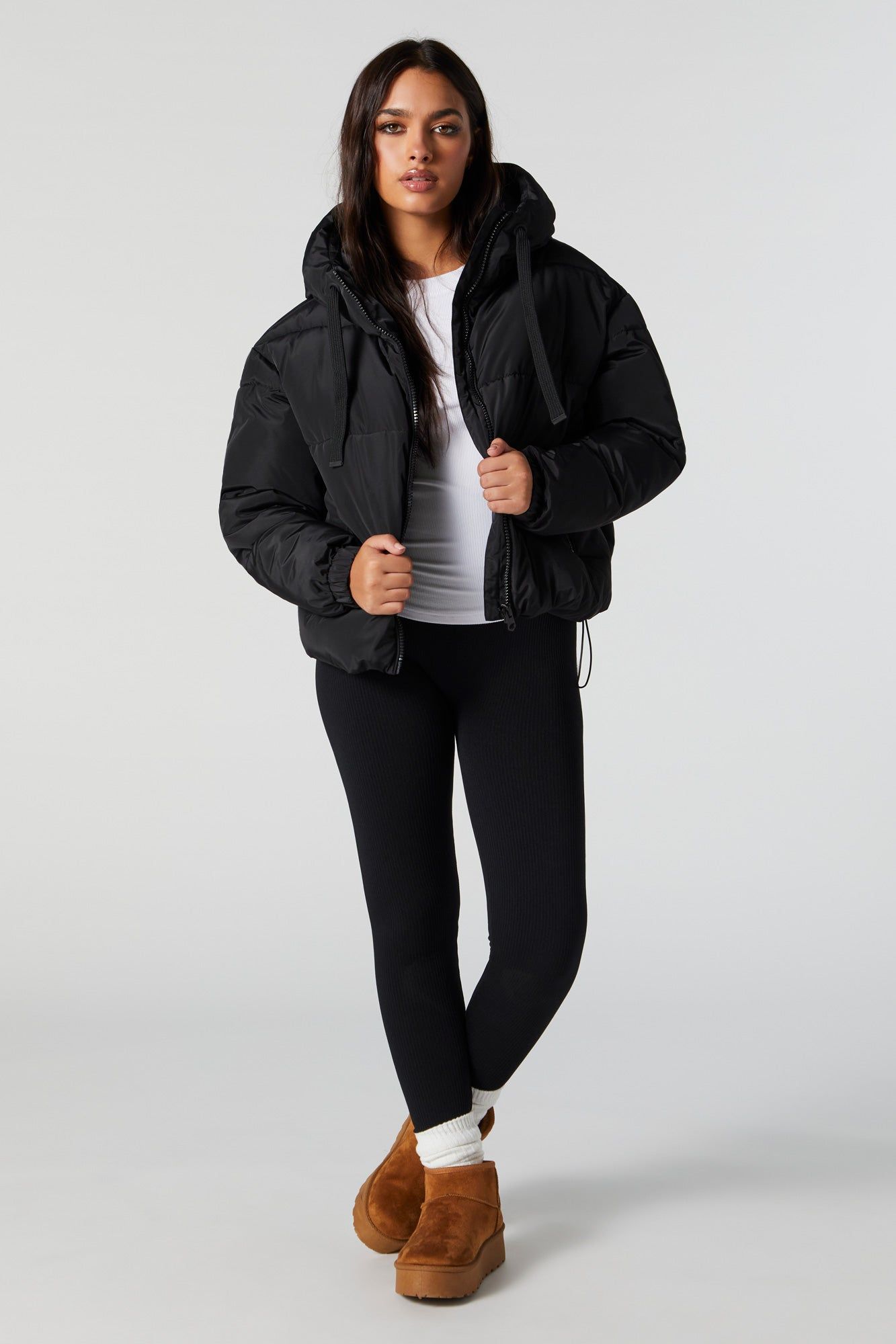 Oversized Puffer Jacket sold by Charlotte Russe product image thumbnail 7