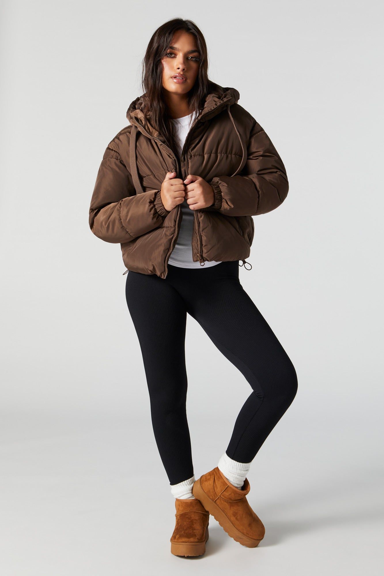 Oversized Puffer Jacket sold by Charlotte Russe product image thumbnail 10