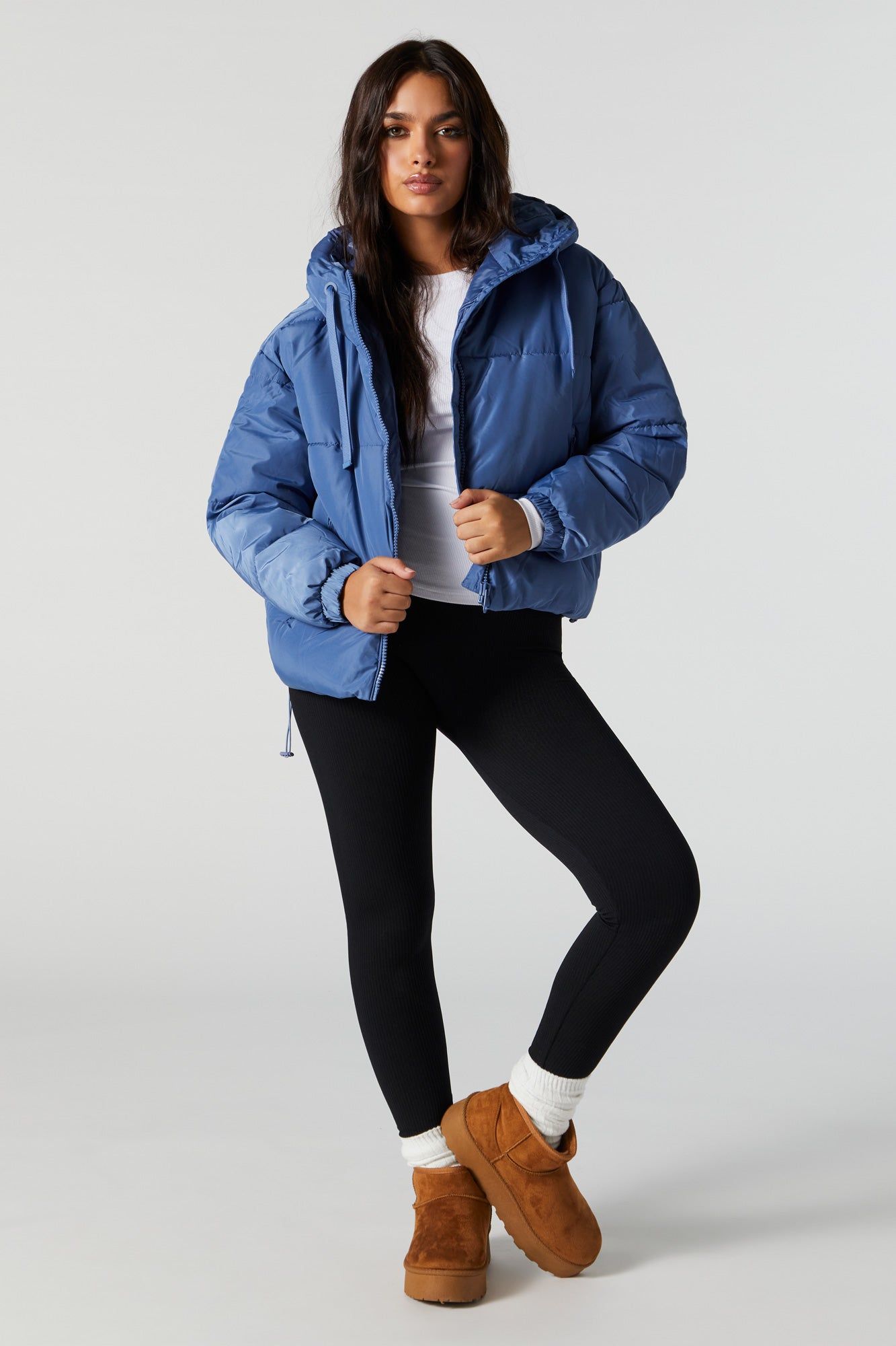 Oversized Puffer Jacket sold by Charlotte Russe product image thumbnail 4