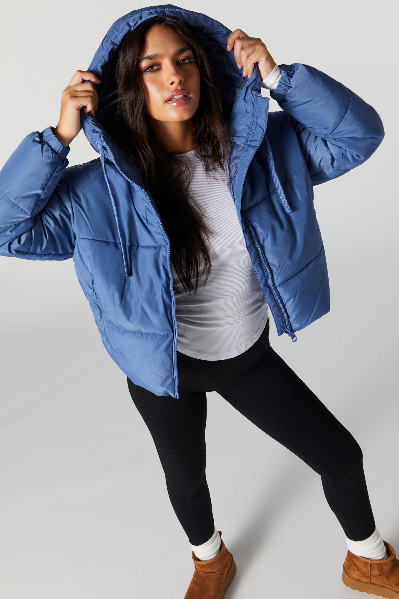 Oversized Puffer Jacket sold by Charlotte Russe