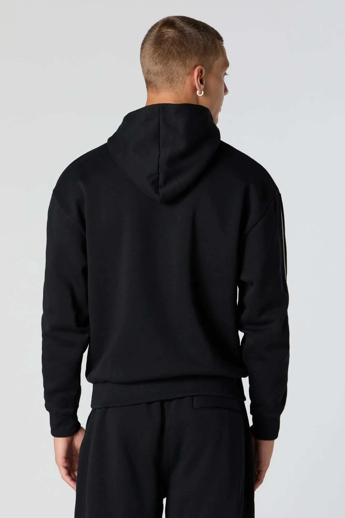 Racing Embroidered Graphic Fleece Hoodie sold by Charlotte Russe product image thumbnail 2