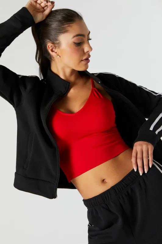 Padded Seamless V-Neck Tank sold by Charlotte Russe