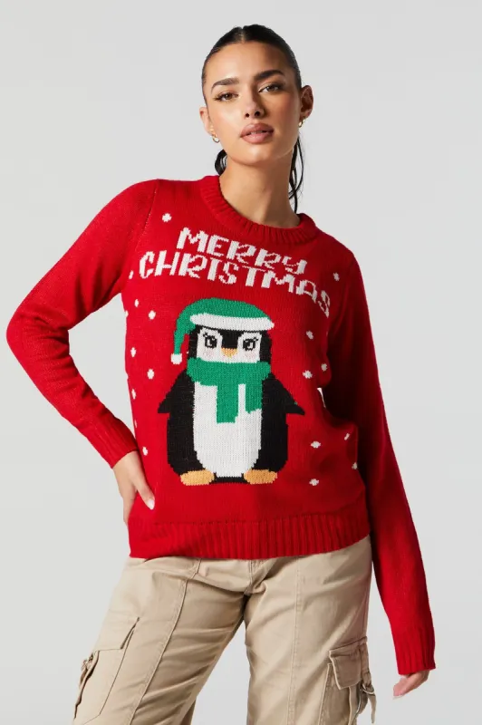 Xmas Penguin Knit Sweater sold by Charlotte Russe