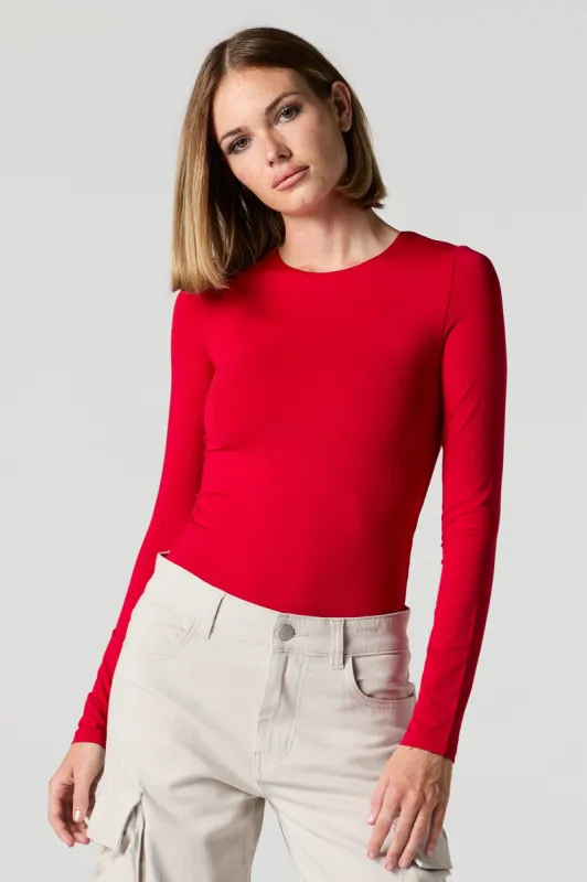 Contour Crewneck Long Sleeve Bodysuit sold by Charlotte Russe