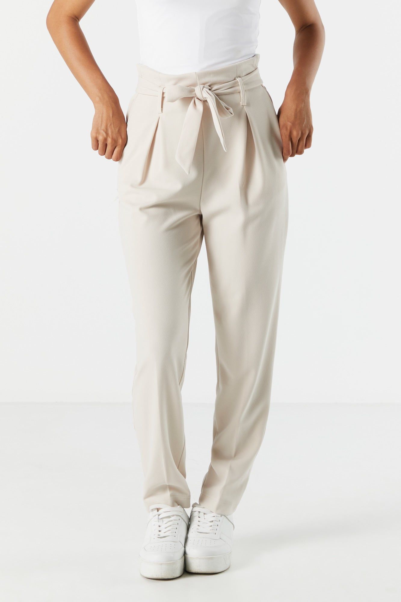Crepe Paperbag Pant sold by Charlotte Russe product image thumbnail 5