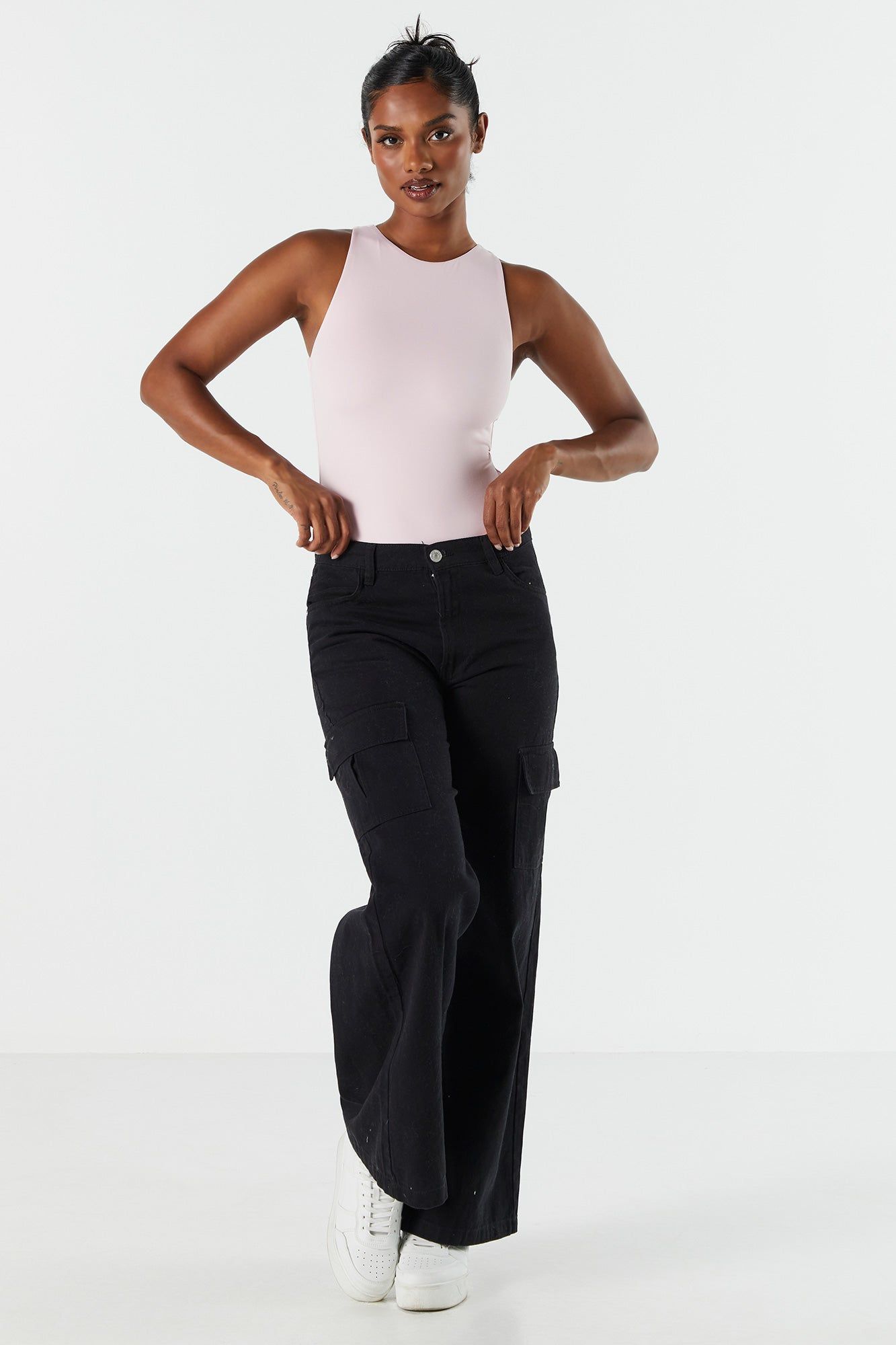 Contour Sleeveless High Neck Bodysuit sold by Charlotte Russe product image thumbnail 15