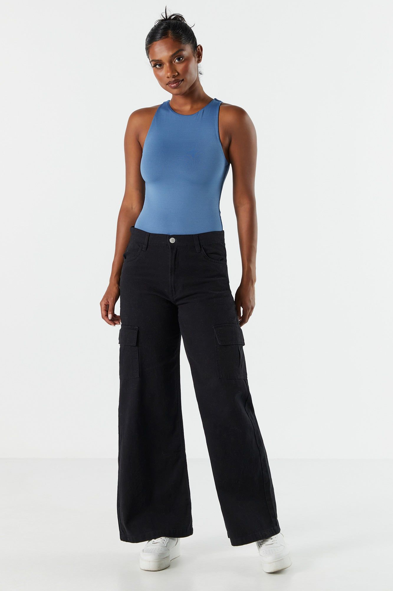 Contour Sleeveless High Neck Bodysuit sold by Charlotte Russe product image thumbnail 5