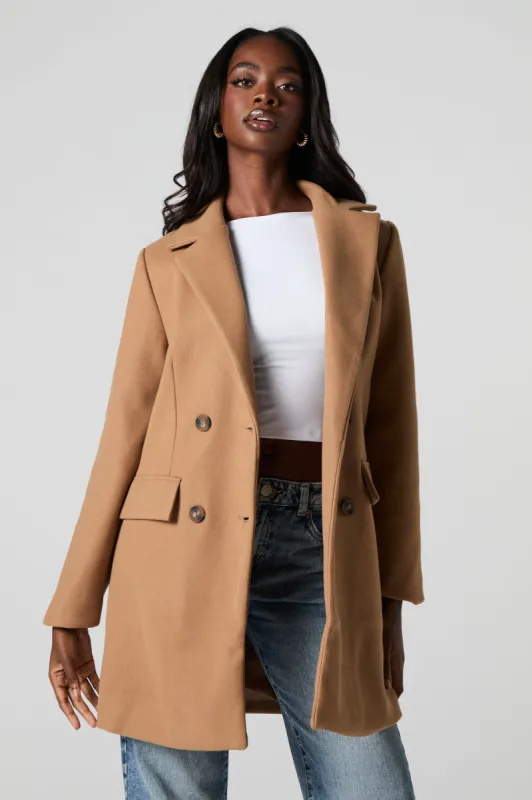 Double Breasted Coat sold by Charlotte Russe