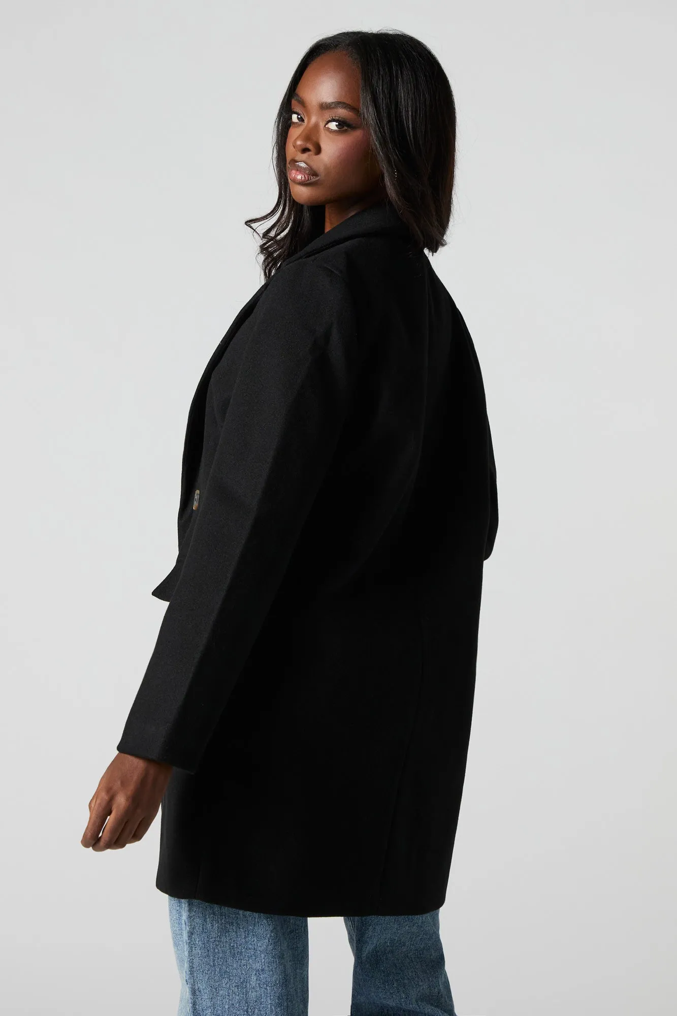 Double Breasted Coat sold by Charlotte Russe product image thumbnail 5