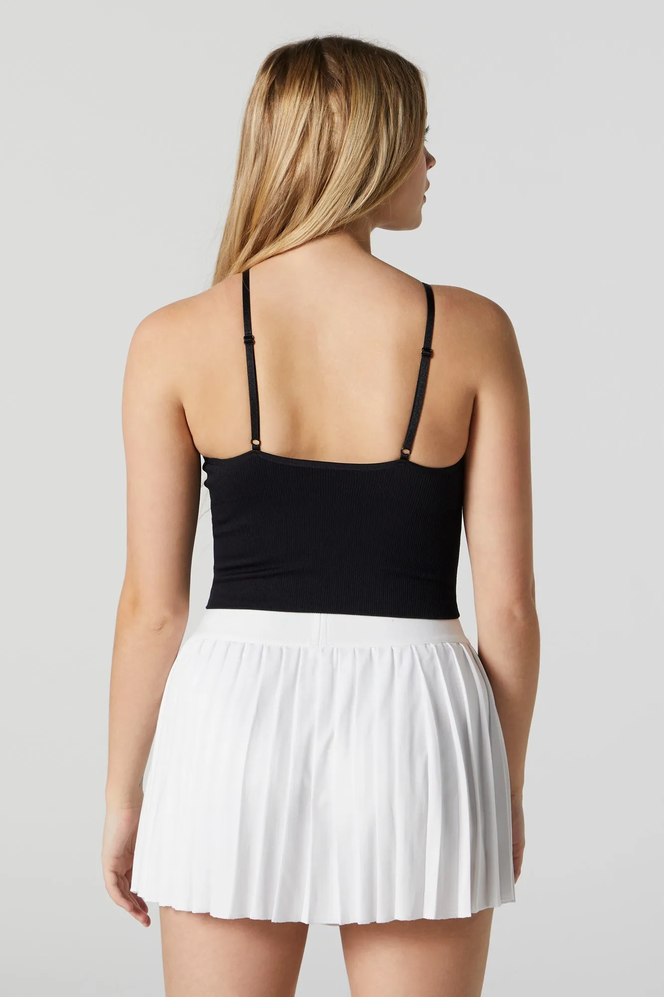 Seamless Ribbed V-Neck Tank sold by Charlotte Russe product image thumbnail 5